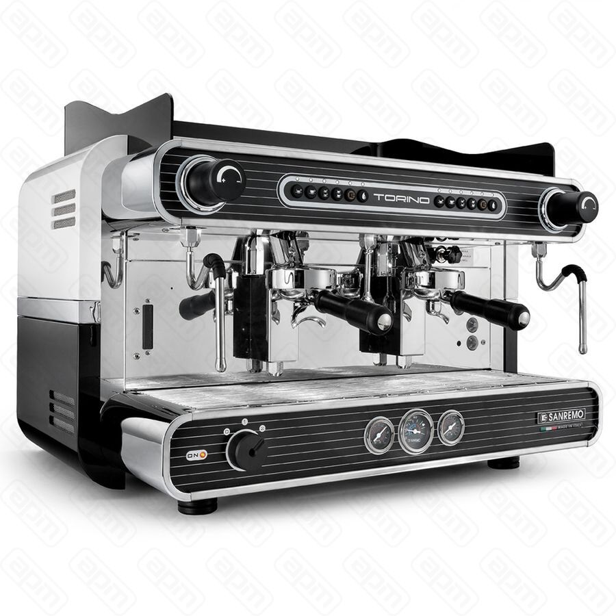 Кофемашина Sanremo Torino SED автомат 2 гр черно-белая
