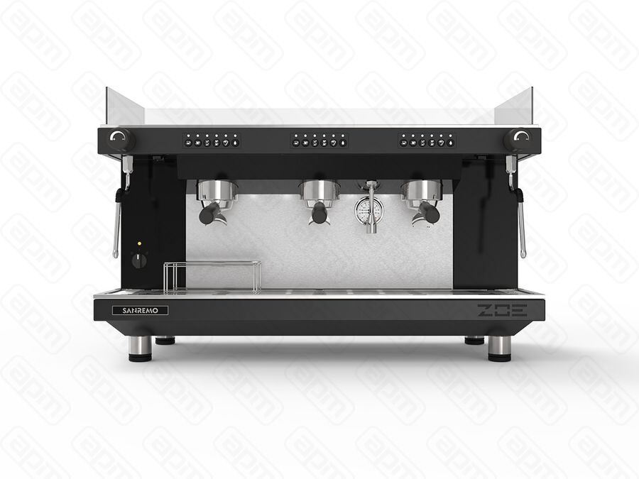 Кофемашина Sanremo Zoe SED автомат 3 высокие гр чрная