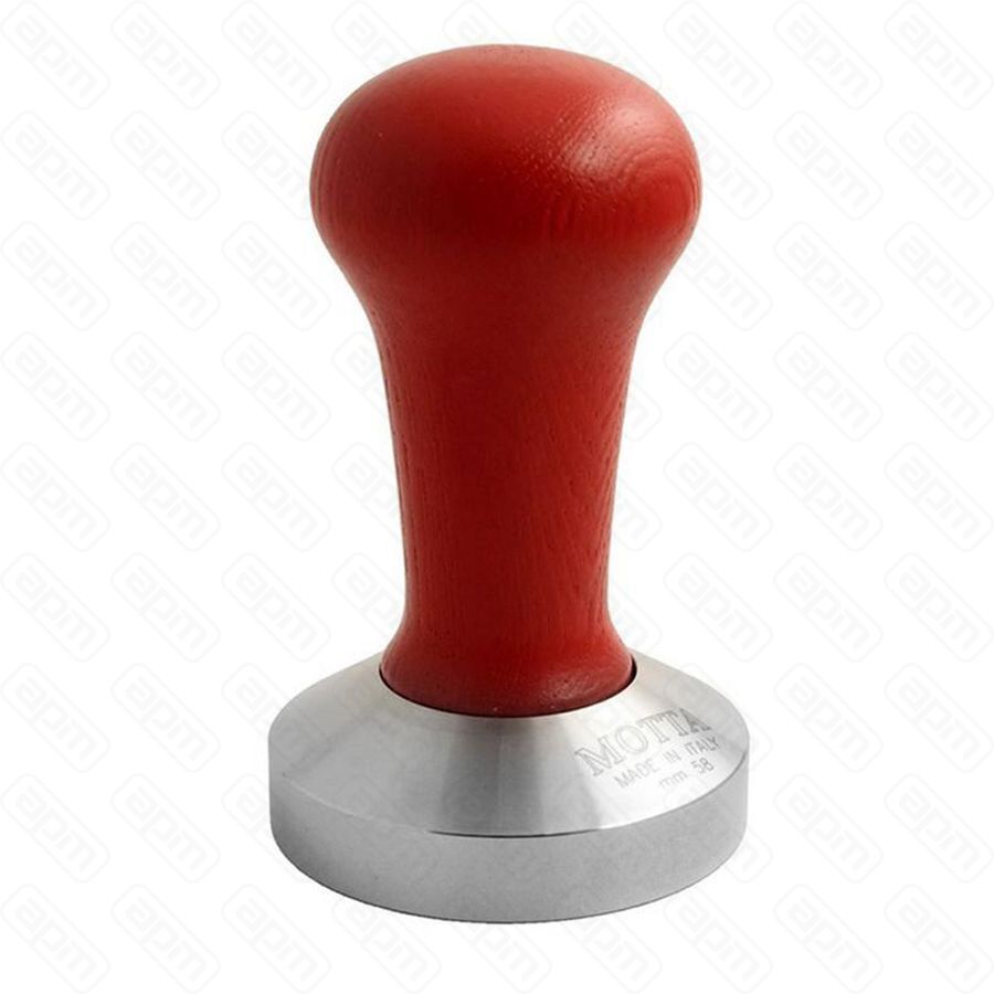 Темпер плоский с красной ручкой d58мм Motta