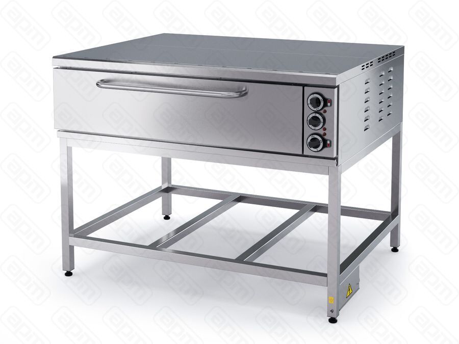 Шкаф пекарный электрический ШПЭ101 1 камера лиц нерж под камен подставка краш сварн