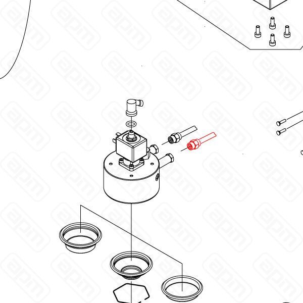 Вверхняя труба теплообменника 2-3GR Sanremo арт10003050