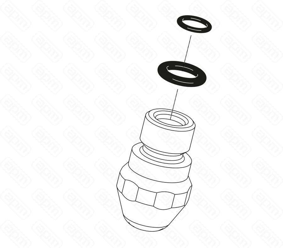 Комплект уплотнительных колец и паровая трубка D13 Sanremo артKORGETLAN13