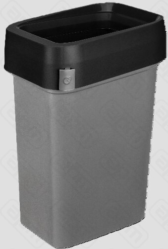 Бак для мусора SMART BIN PRO 50л 430x330x630мм с крышкой Гастро серый 436202311