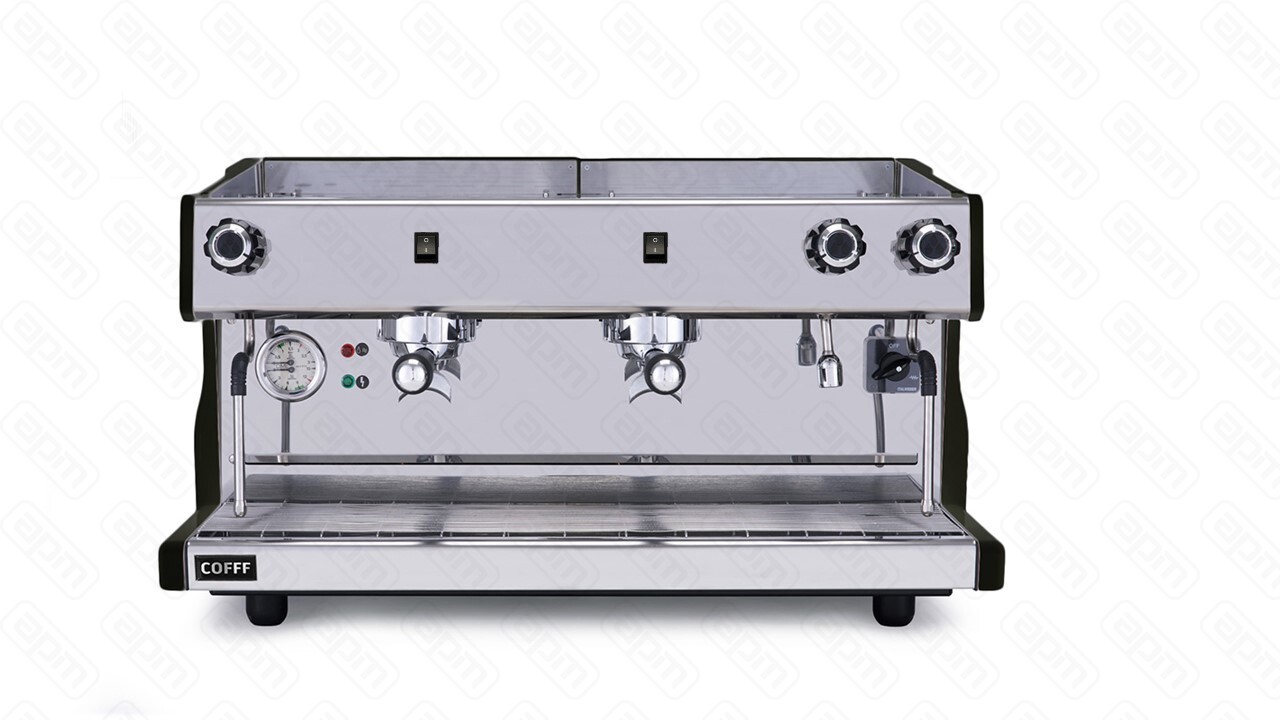 Кофемашина рожковая COFFF LUNA 2 GR S 2 группы полуавтомат черная COFFEE MACHINE COFFF LUNA SB-20 2 GR S BLACK