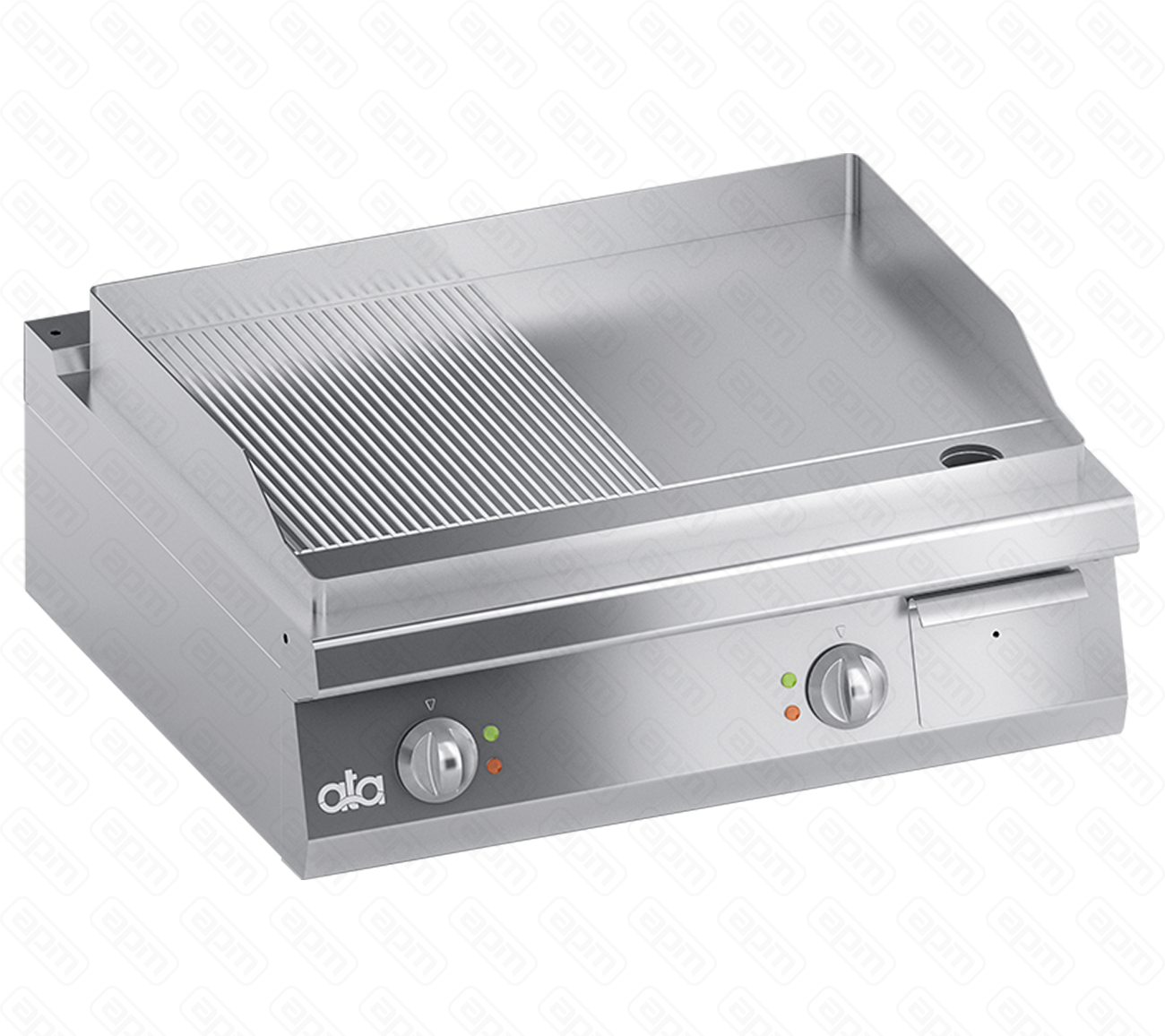 Поверхность жарочная комбинированная 700х800х255 ELECTRIC GRIDDLE PLATE 12 SMOOTH 12 GROOVED COUNTERTOP