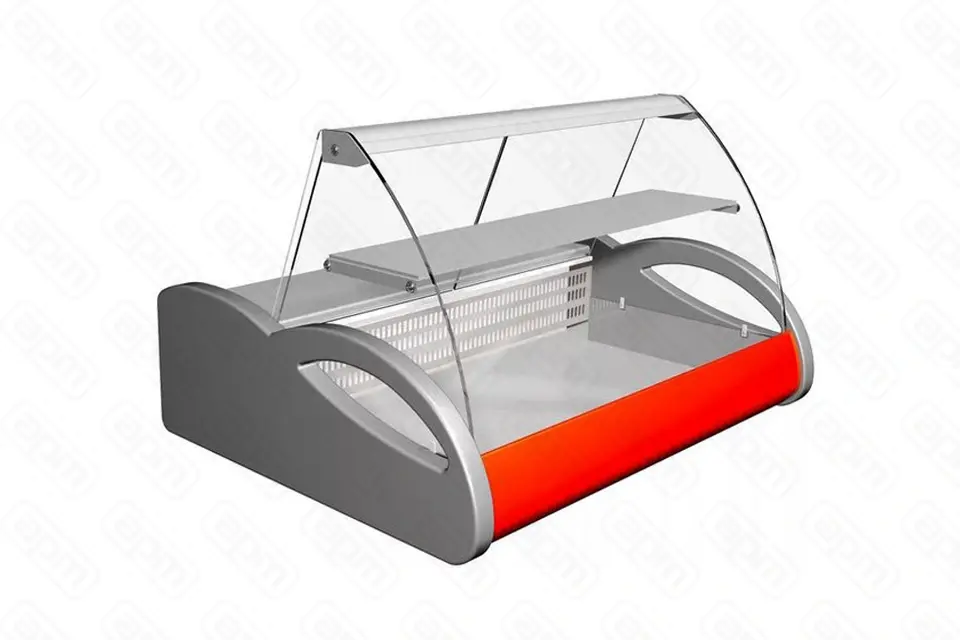 Витрина холодильная серии A87 SM 10-1 ВХС-10 Арго бок сердекор красн