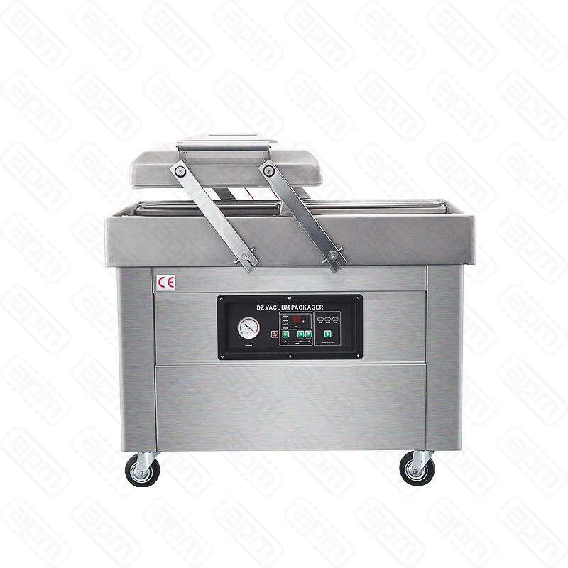 Напольная двухкамерная вакуум-упаковочная машина DZ-4002SB SS нерж