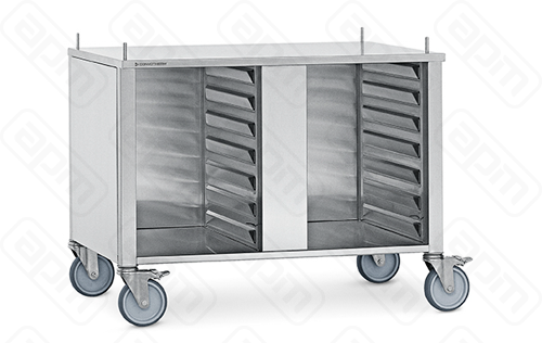 Подставка Convotherm 620 1020 закрытая с 3-х сторон 14 пар направляющих на колесах