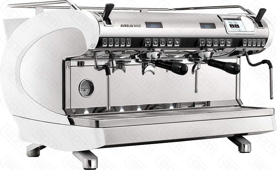 КОФЕМАШИНА РОЖКОВАЯ NUOVA SIMONELLI AURELIA WAVE T3 2GR V 380V ВЫС ГР АВТОМАТ БЕЛЫЙ ЖЕМЧУГ