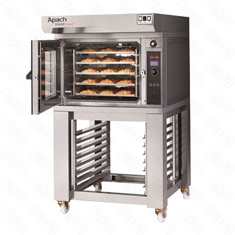 ПЕЧЬ КОНВЕКЦИОННАЯ С ПОДСТАВКОЙ С НАПРАВЛЯЮЩИМИ APACH BAKERY LINE K5P60S EMP