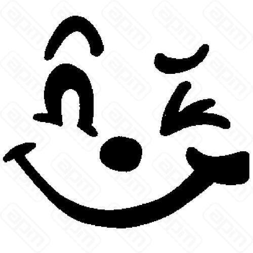 Трафарет для декора пончиков d12см Улыбка пластик