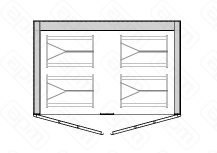 ШКАФ РАССТОЕЧНЫЙ ZANOLLI ДROTOR WIND 5E 2ДВ4ТЕЛ